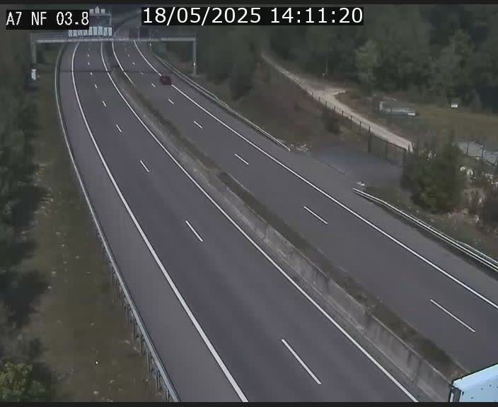 <h2>Webcam autoroute A7 au Luxembourg à la sortie du Tunnel Stafelter vers le Nord</h2>