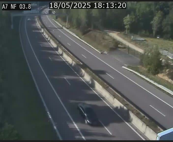 <h2>Webcam autoroute A7 au Luxembourg à la sortie du Tunnel Stafelter vers le Nord</h2>