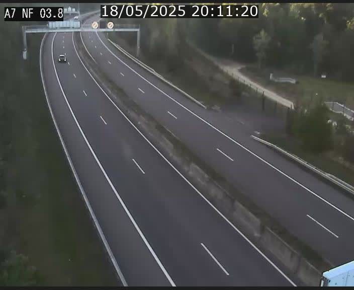 <h2>Webcam autoroute A7 au Luxembourg à la sortie du Tunnel Stafelter vers le Nord</h2>