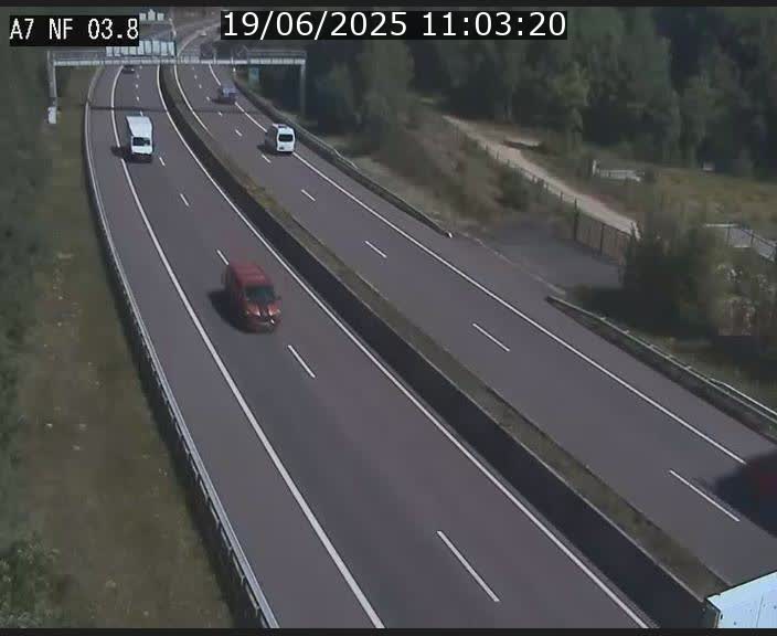 <h2>Webcam autoroute A7 au Luxembourg à la sortie du Tunnel Stafelter vers le Nord</h2>