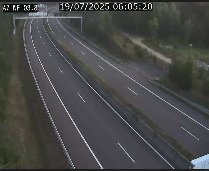 <h2>Webcam autoroute A7 au Luxembourg à la sortie du Tunnel Stafelter vers le Nord</h2>