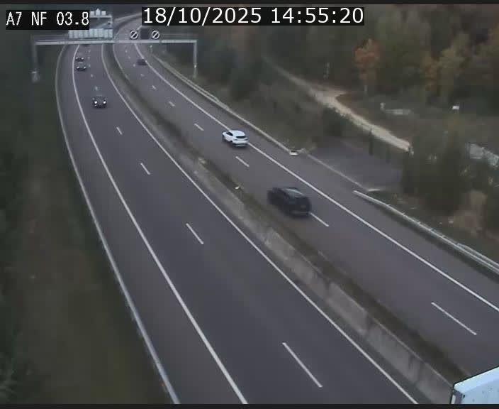 <h2>Webcam autoroute A7 au Luxembourg à la sortie du Tunnel Stafelter vers le Nord</h2>