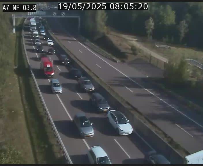 <h2>Webcam autoroute A7 au Luxembourg à la sortie du Tunnel Stafelter vers le Nord</h2>