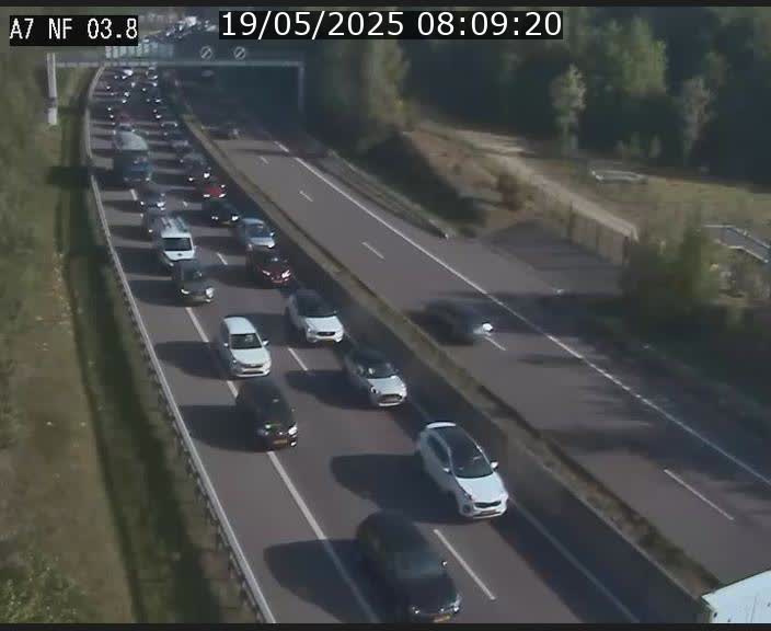 <h2>Webcam autoroute A7 au Luxembourg à la sortie du Tunnel Stafelter vers le Nord</h2>