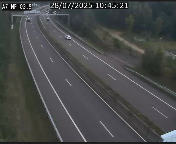 <h2>Webcam autoroute A7 au Luxembourg à la sortie du Tunnel Stafelter vers le Nord</h2>