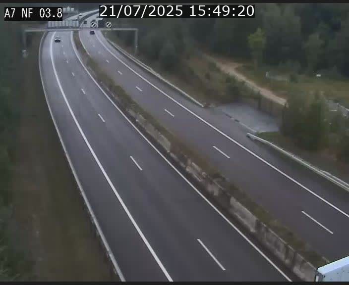 <h2>Webcam autoroute A7 au Luxembourg à la sortie du Tunnel Stafelter vers le Nord</h2>