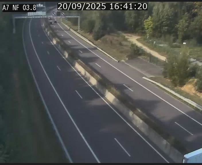 Webcam autoroute A7 au Luxembourg à la sortie du Tunnel Stafelter vers le Nord
