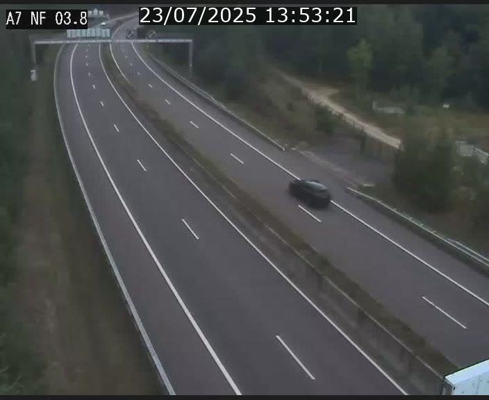 <h2>Webcam autoroute A7 au Luxembourg à la sortie du Tunnel Stafelter vers le Nord</h2>
