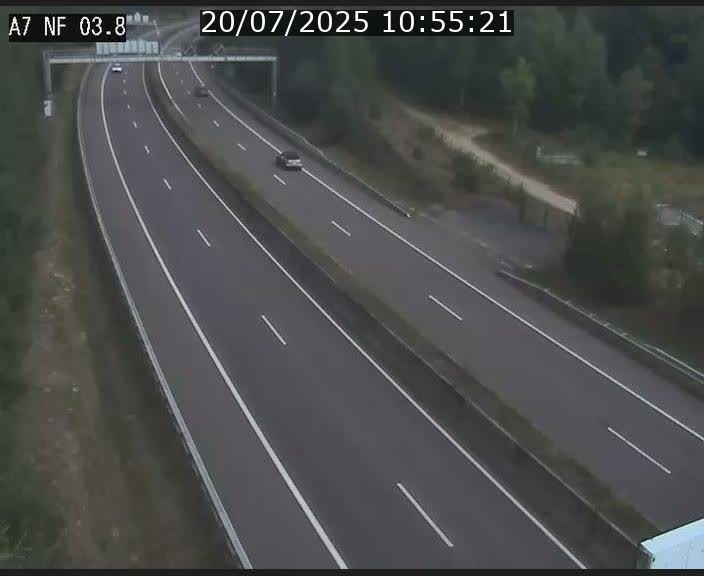 <h2>Webcam autoroute A7 au Luxembourg à la sortie du Tunnel Stafelter vers le Nord</h2>