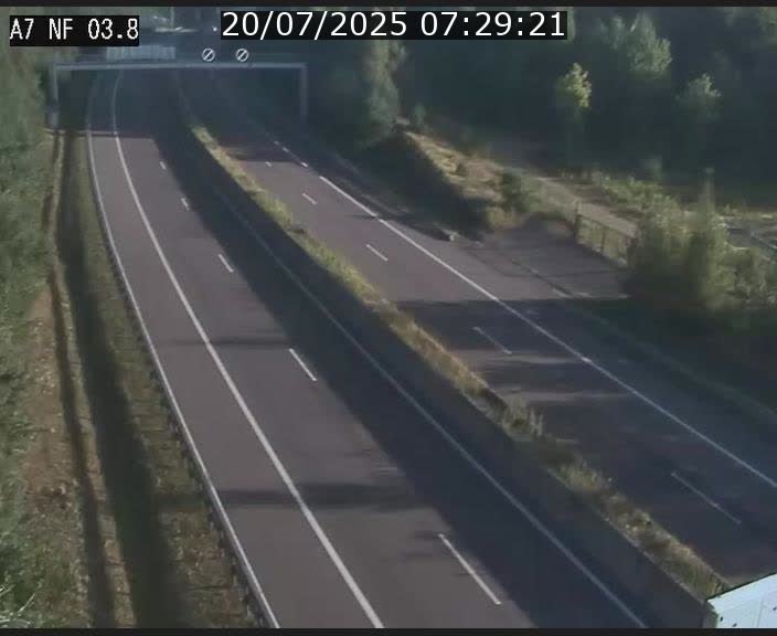 <h2>Webcam autoroute A7 au Luxembourg à la sortie du Tunnel Stafelter vers le Nord</h2>