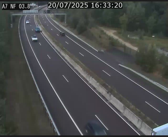 <h2>Webcam autoroute A7 au Luxembourg à la sortie du Tunnel Stafelter vers le Nord</h2>