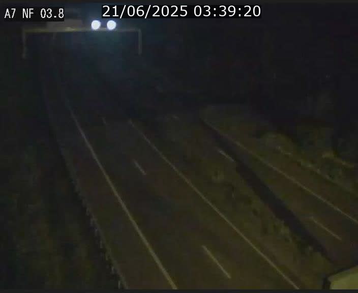 <h2>Webcam autoroute A7 au Luxembourg à la sortie du Tunnel Stafelter vers le Nord</h2>