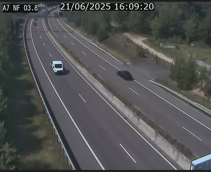 <h2>Webcam autoroute A7 au Luxembourg à la sortie du Tunnel Stafelter vers le Nord</h2>