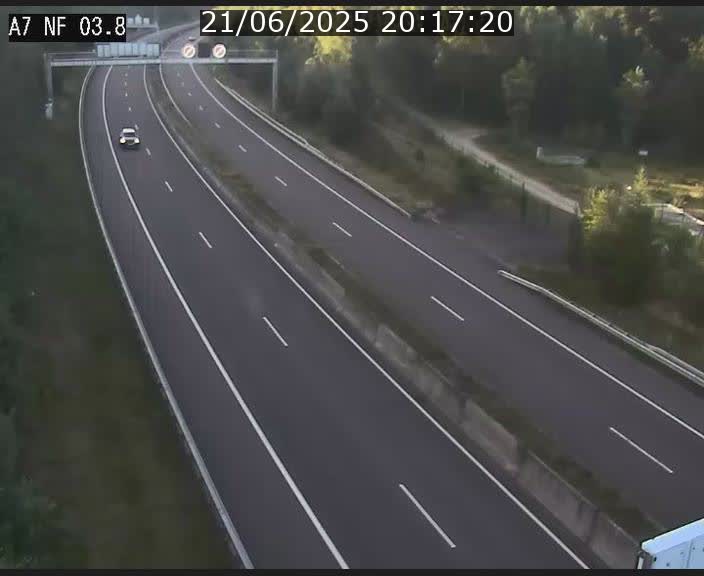 <h2>Webcam autoroute A7 au Luxembourg à la sortie du Tunnel Stafelter vers le Nord</h2>