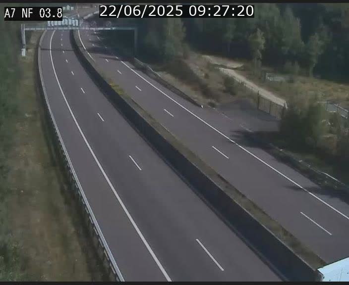 <h2>Webcam autoroute A7 au Luxembourg à la sortie du Tunnel Stafelter vers le Nord</h2>