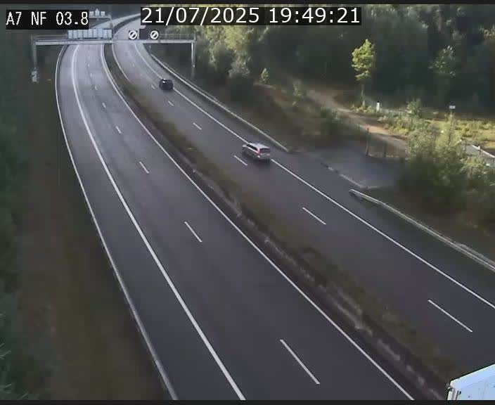 <h2>Webcam autoroute A7 au Luxembourg à la sortie du Tunnel Stafelter vers le Nord</h2>