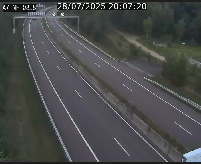 <h2>Webcam autoroute A7 au Luxembourg à la sortie du Tunnel Stafelter vers le Nord</h2>