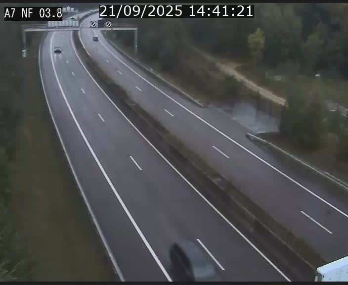<h2>Webcam autoroute A7 au Luxembourg à la sortie du Tunnel Stafelter vers le Nord</h2>