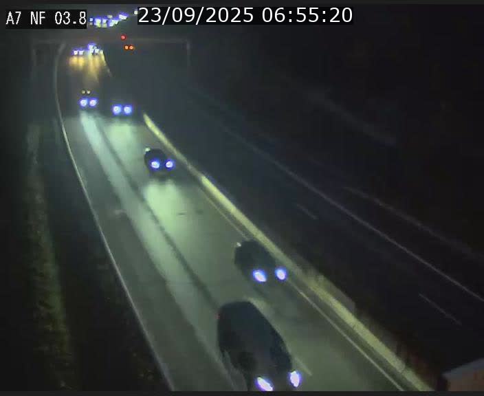<h2>Webcam autoroute A7 au Luxembourg à la sortie du Tunnel Stafelter vers le Nord</h2>