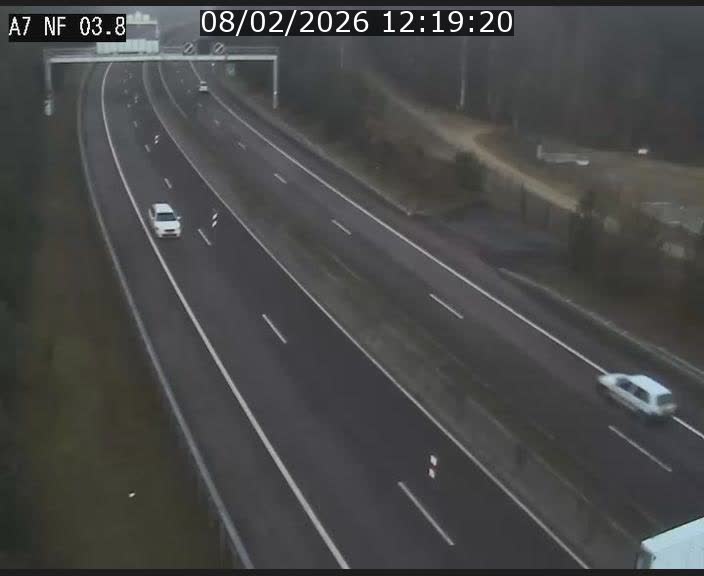 <h2>Webcam autoroute A7 au Luxembourg à la sortie du Tunnel Stafelter vers le Nord</h2>