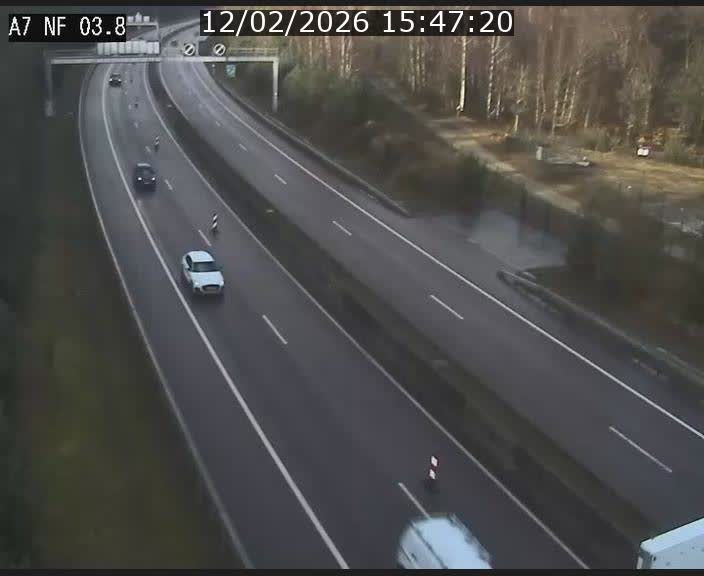 <h2>Webcam autoroute A7 au Luxembourg à la sortie du Tunnel Stafelter vers le Nord</h2>