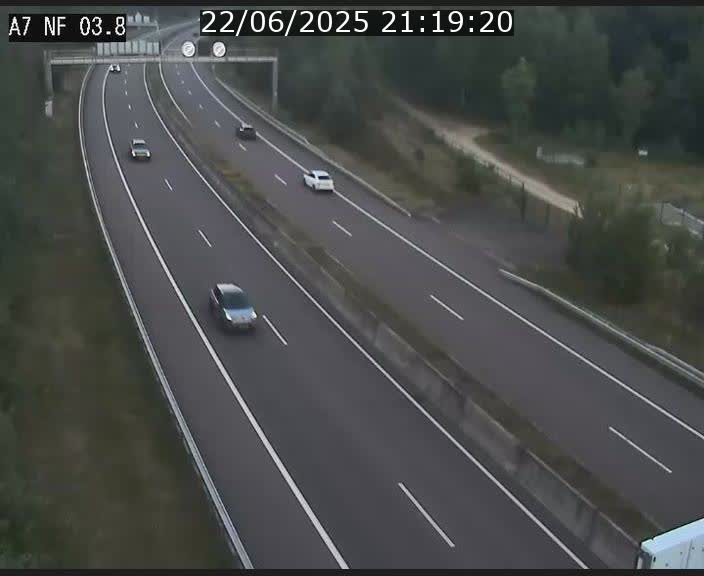 <h2>Webcam autoroute A7 au Luxembourg à la sortie du Tunnel Stafelter vers le Nord</h2>