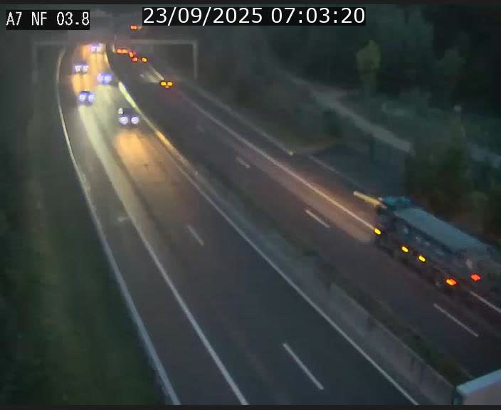 <h2>Webcam autoroute A7 au Luxembourg à la sortie du Tunnel Stafelter vers le Nord</h2>