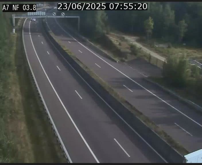<h2>Webcam autoroute A7 au Luxembourg à la sortie du Tunnel Stafelter vers le Nord</h2>