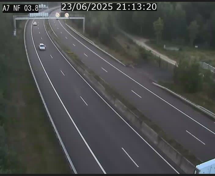 <h2>Webcam autoroute A7 au Luxembourg à la sortie du Tunnel Stafelter vers le Nord</h2>