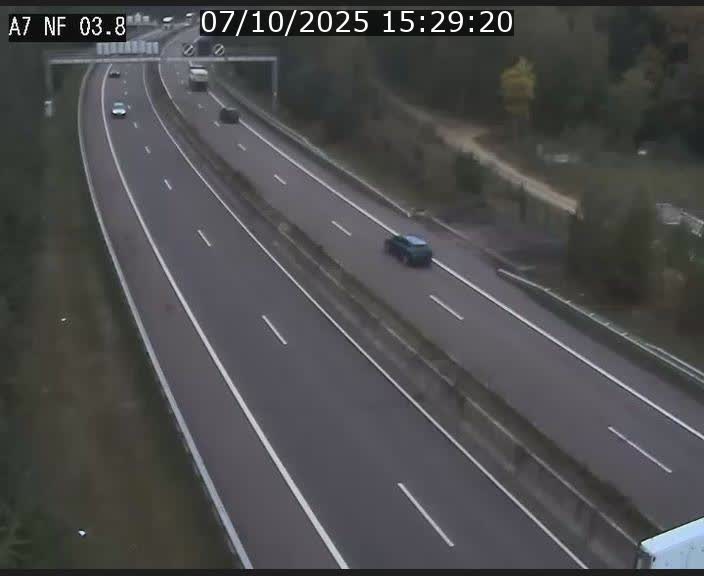 <h2>Webcam autoroute A7 au Luxembourg à la sortie du Tunnel Stafelter vers le Nord</h2>