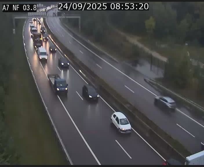 <h2>Webcam autoroute A7 au Luxembourg à la sortie du Tunnel Stafelter vers le Nord</h2>
