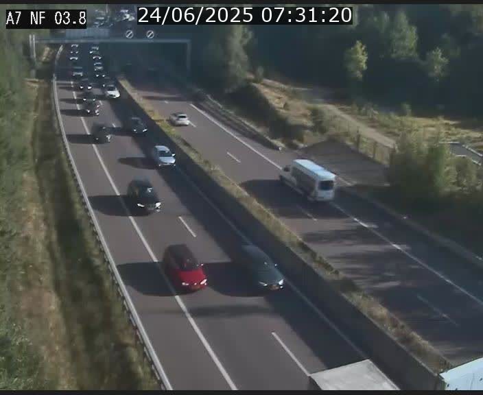 <h2>Webcam autoroute A7 au Luxembourg à la sortie du Tunnel Stafelter vers le Nord</h2>