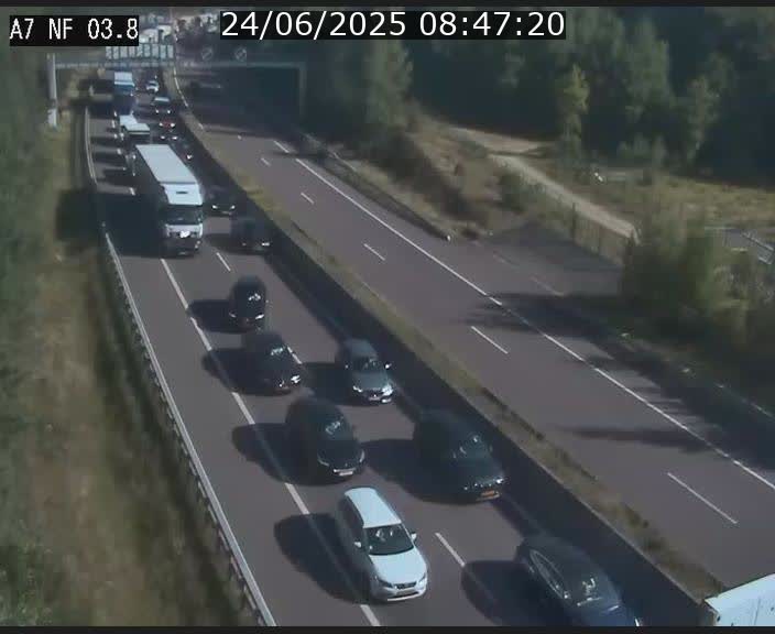 <h2>Webcam autoroute A7 au Luxembourg à la sortie du Tunnel Stafelter vers le Nord</h2>