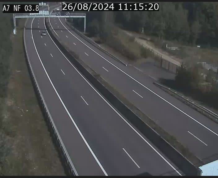 Webcam autoroute A7 au Luxembourg à la sortie du Tunnel Stafelter vers le Nord