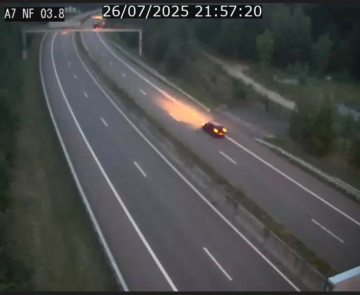 <h2>Webcam autoroute A7 au Luxembourg à la sortie du Tunnel Stafelter vers le Nord</h2>