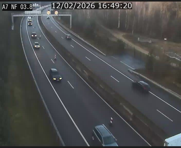 <h2>Webcam autoroute A7 au Luxembourg à la sortie du Tunnel Stafelter vers le Nord</h2>