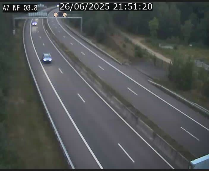 <h2>Webcam autoroute A7 au Luxembourg à la sortie du Tunnel Stafelter vers le Nord</h2>