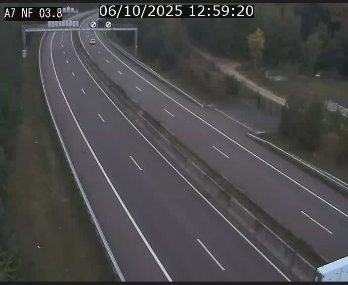 <h2>Webcam autoroute A7 au Luxembourg à la sortie du Tunnel Stafelter vers le Nord</h2>