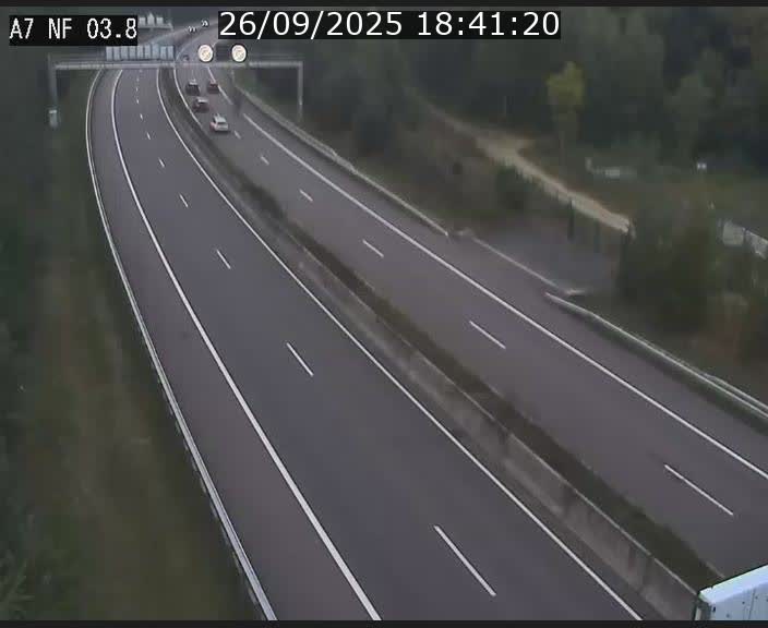 <h2>Webcam autoroute A7 au Luxembourg à la sortie du Tunnel Stafelter vers le Nord</h2>