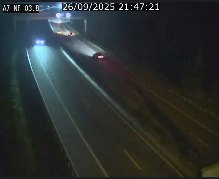 <h2>Webcam autoroute A7 au Luxembourg à la sortie du Tunnel Stafelter vers le Nord</h2>