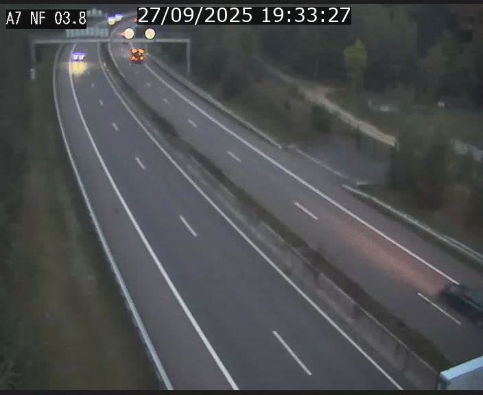 <h2>Webcam autoroute A7 au Luxembourg à la sortie du Tunnel Stafelter vers le Nord</h2>