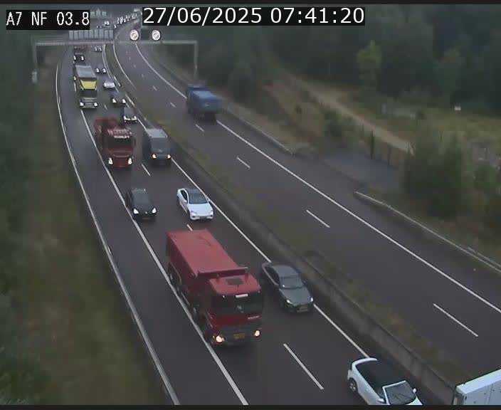 <h2>Webcam autoroute A7 au Luxembourg à la sortie du Tunnel Stafelter vers le Nord</h2>
