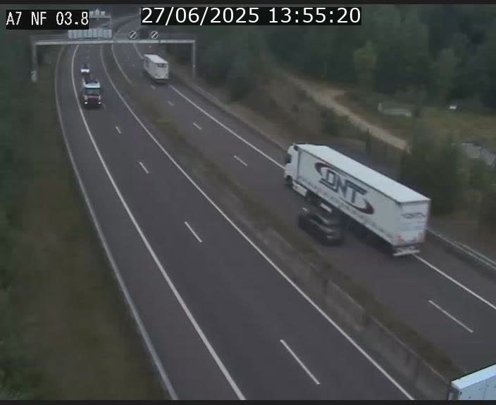 <h2>Webcam autoroute A7 au Luxembourg à la sortie du Tunnel Stafelter vers le Nord</h2>