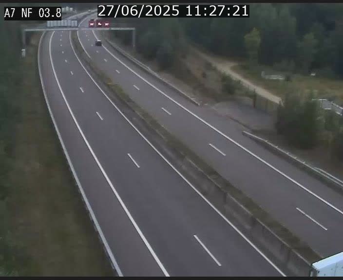 <h2>Webcam autoroute A7 au Luxembourg à la sortie du Tunnel Stafelter vers le Nord</h2>