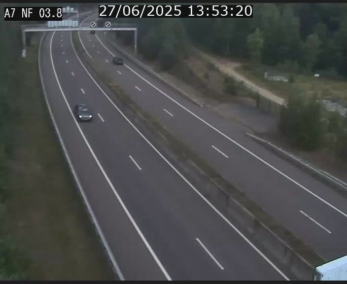 <h2>Webcam autoroute A7 au Luxembourg à la sortie du Tunnel Stafelter vers le Nord</h2>