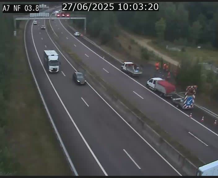 <h2>Webcam autoroute A7 au Luxembourg à la sortie du Tunnel Stafelter vers le Nord</h2>