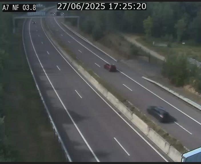 <h2>Webcam autoroute A7 au Luxembourg à la sortie du Tunnel Stafelter vers le Nord</h2>