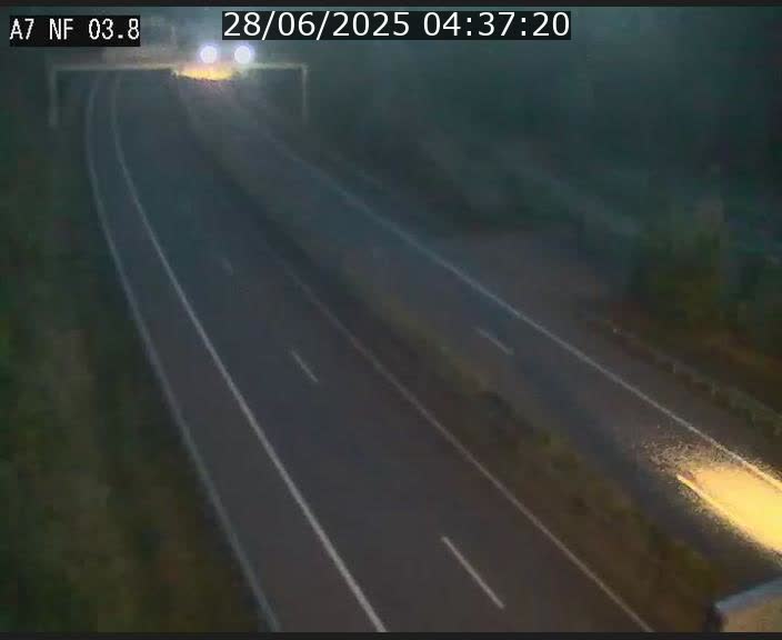 <h2>Webcam autoroute A7 au Luxembourg à la sortie du Tunnel Stafelter vers le Nord</h2>