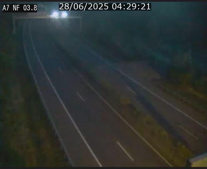 <h2>Webcam autoroute A7 au Luxembourg à la sortie du Tunnel Stafelter vers le Nord</h2>