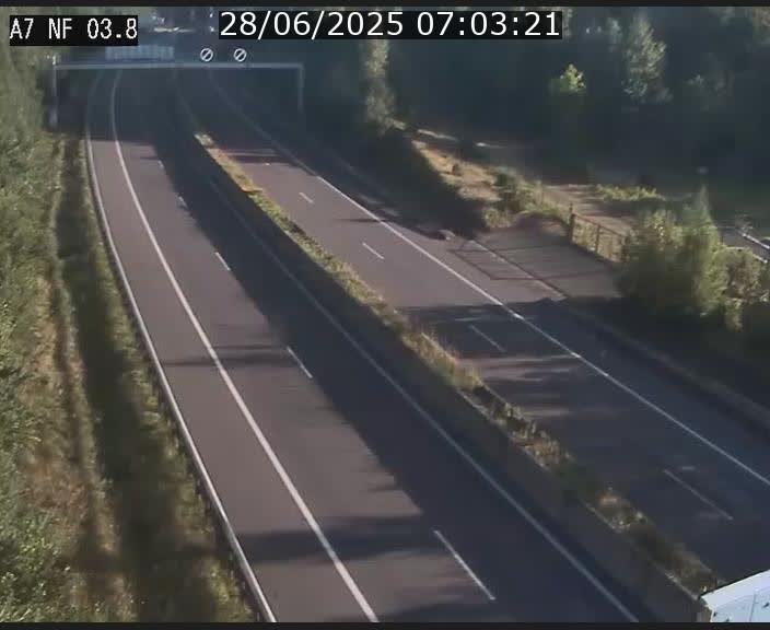 <h2>Webcam autoroute A7 au Luxembourg à la sortie du Tunnel Stafelter vers le Nord</h2>